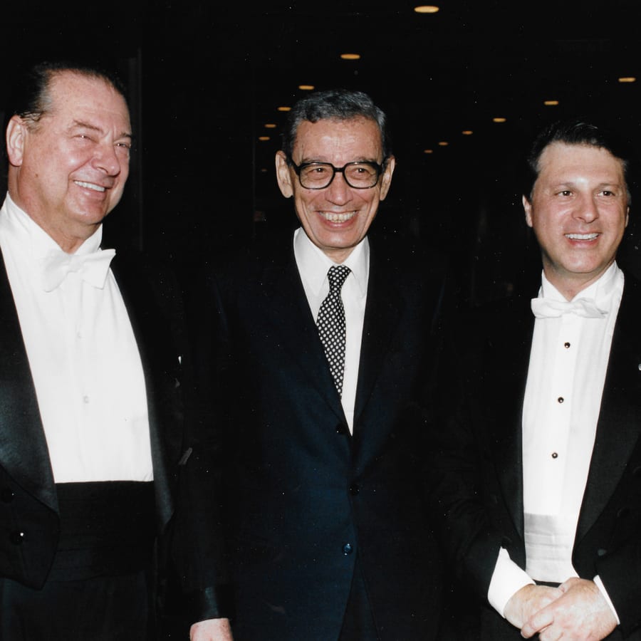 Performance in Honor of United Nations Day, October 1992, with conductor Rafael Frühbeck de Burgos and Secretary-General Boutros Boutros-Ghali