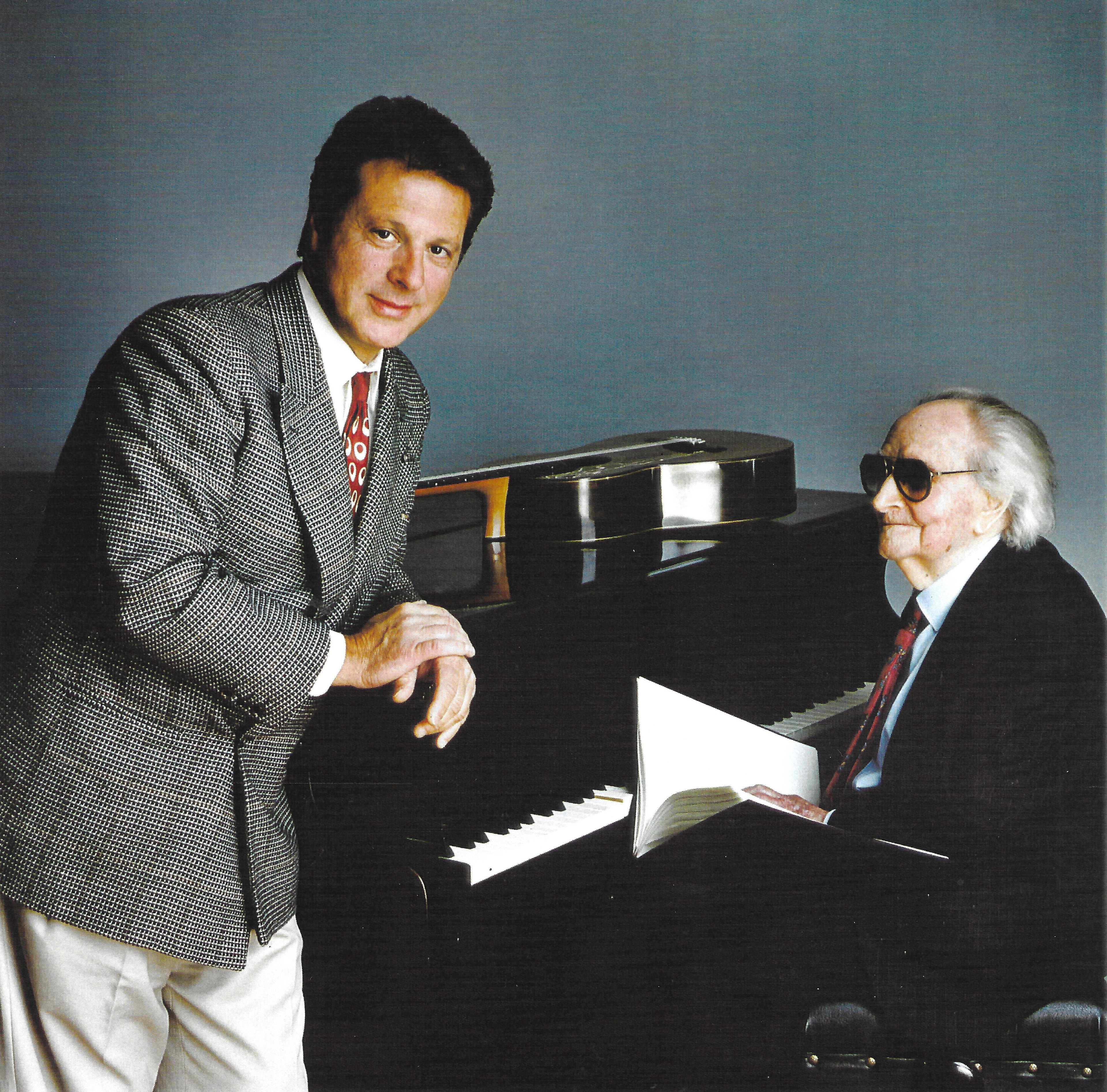 With Joaquin Rodrigo, Madrid, 1997. Photo by Javier Salas