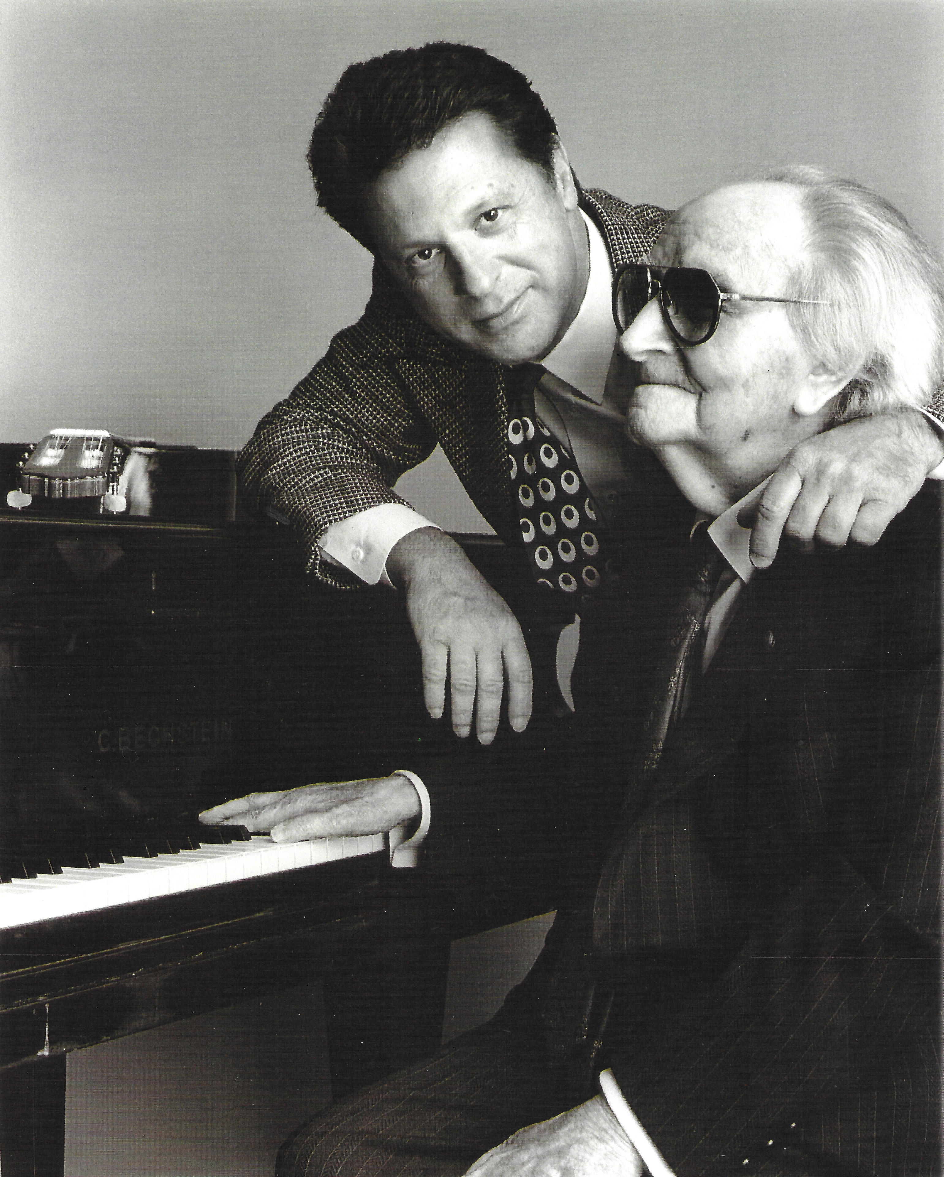 With Joaquin Rodrigo, Madrid, 1997. Photo by Javier Salas
