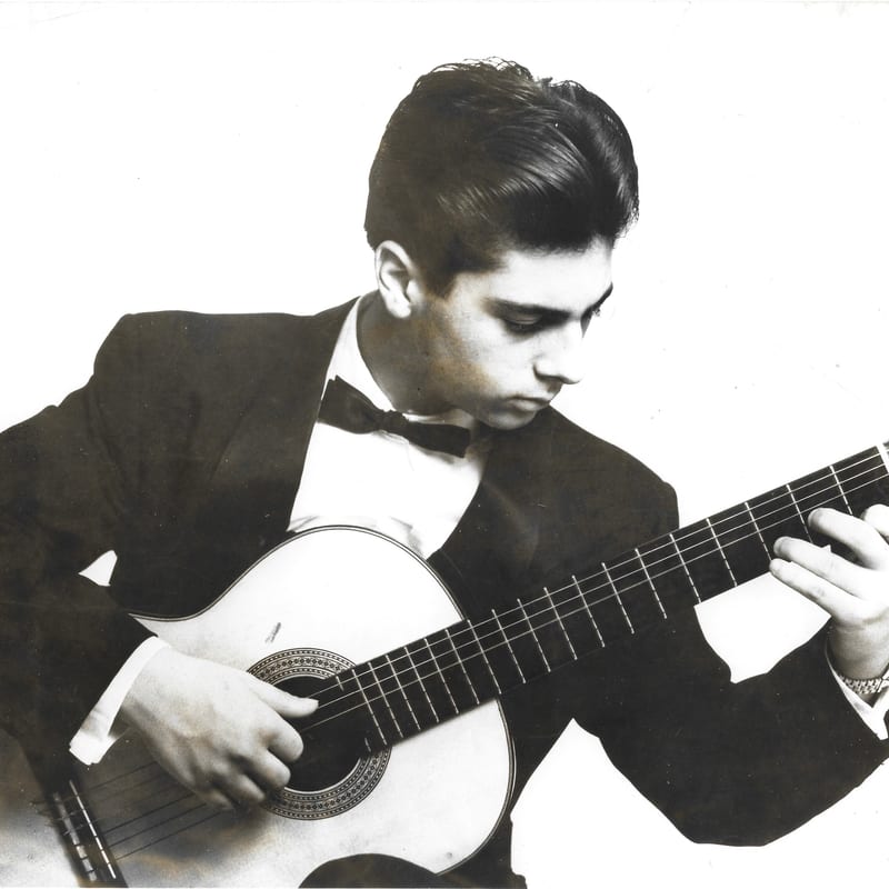 Classical guitar detail